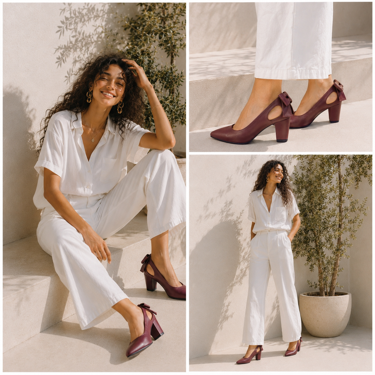Anaya – Bow Mid Heel