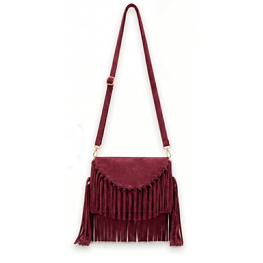 Solenza – Suede Fringe Bag