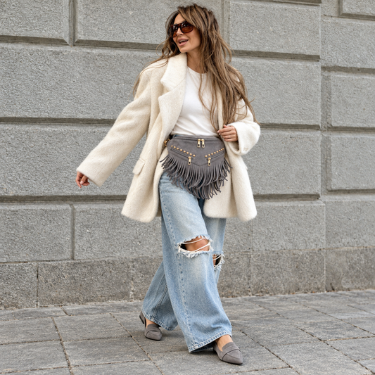 Kalira – Suede Fringe Waist Bag