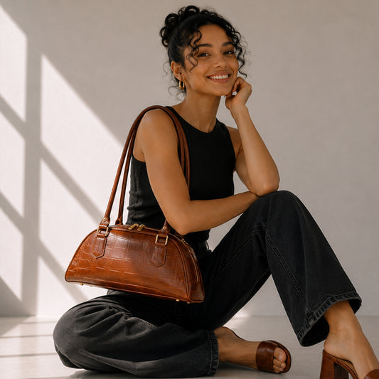 Lunessa – Croc Shoulder Bag