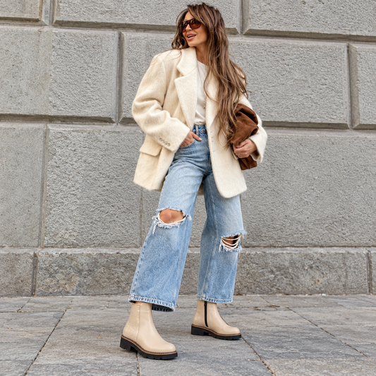 Toledo – Croc Panel Ankle Boots