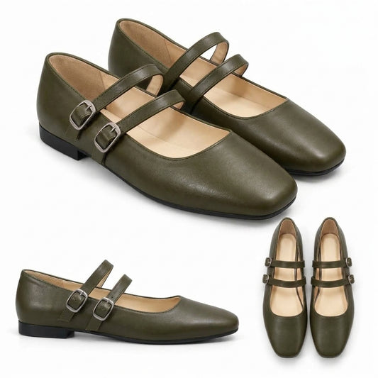 Chiara – Square Toe Flat