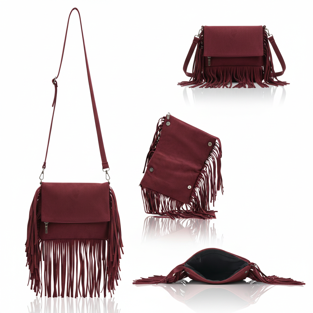 Juno – Suede Fringe Crossbody