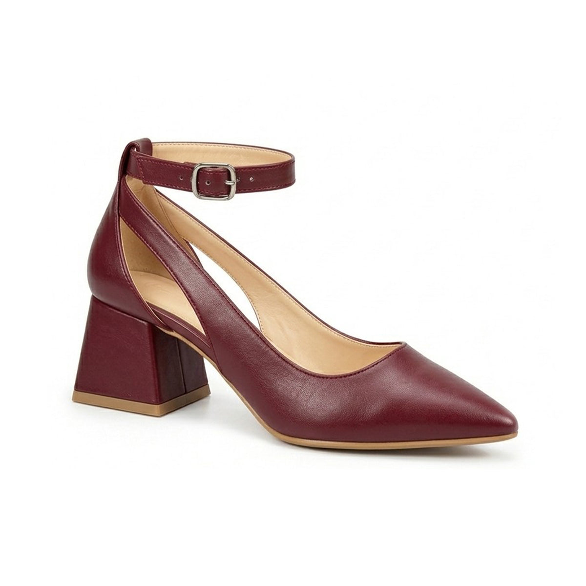 Altea – Ankle Strap Block Heel Pumps