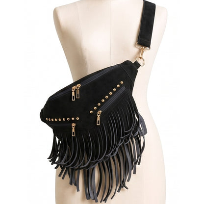 Kalira – Suede Fringe Waist Bag