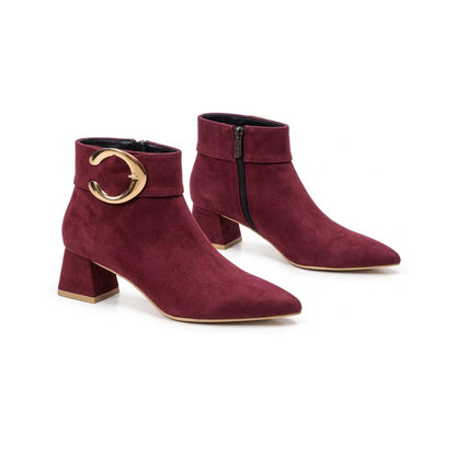 Catalina – Statement Buckle Ankle Boots