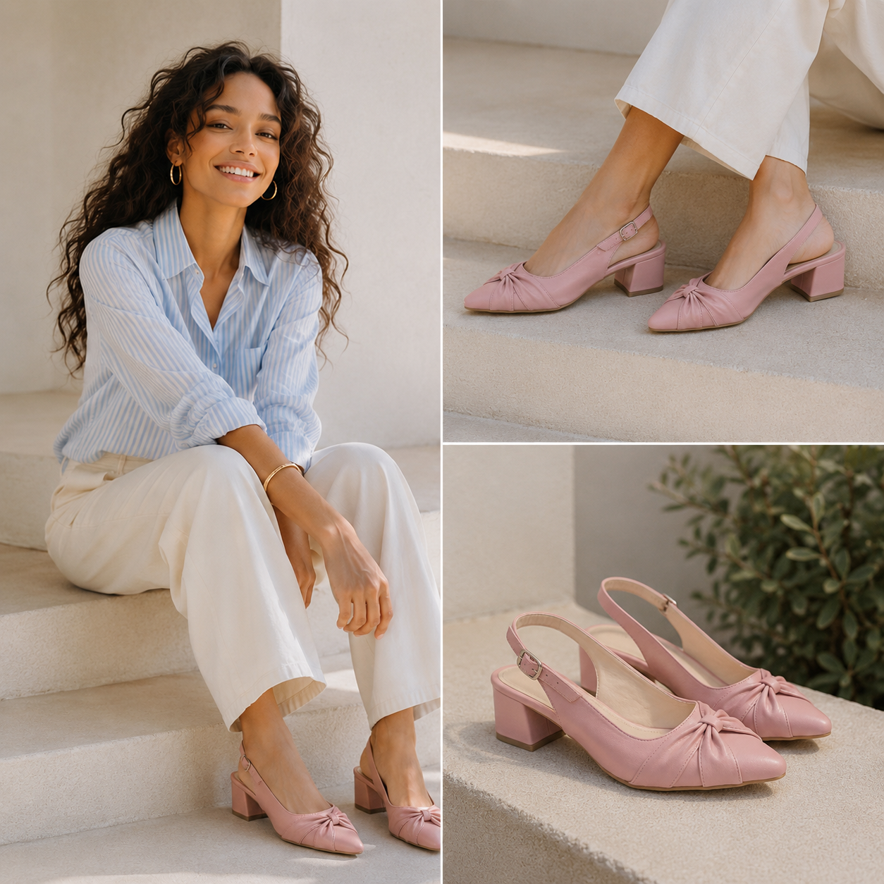Vera – Knot Slingback Heel