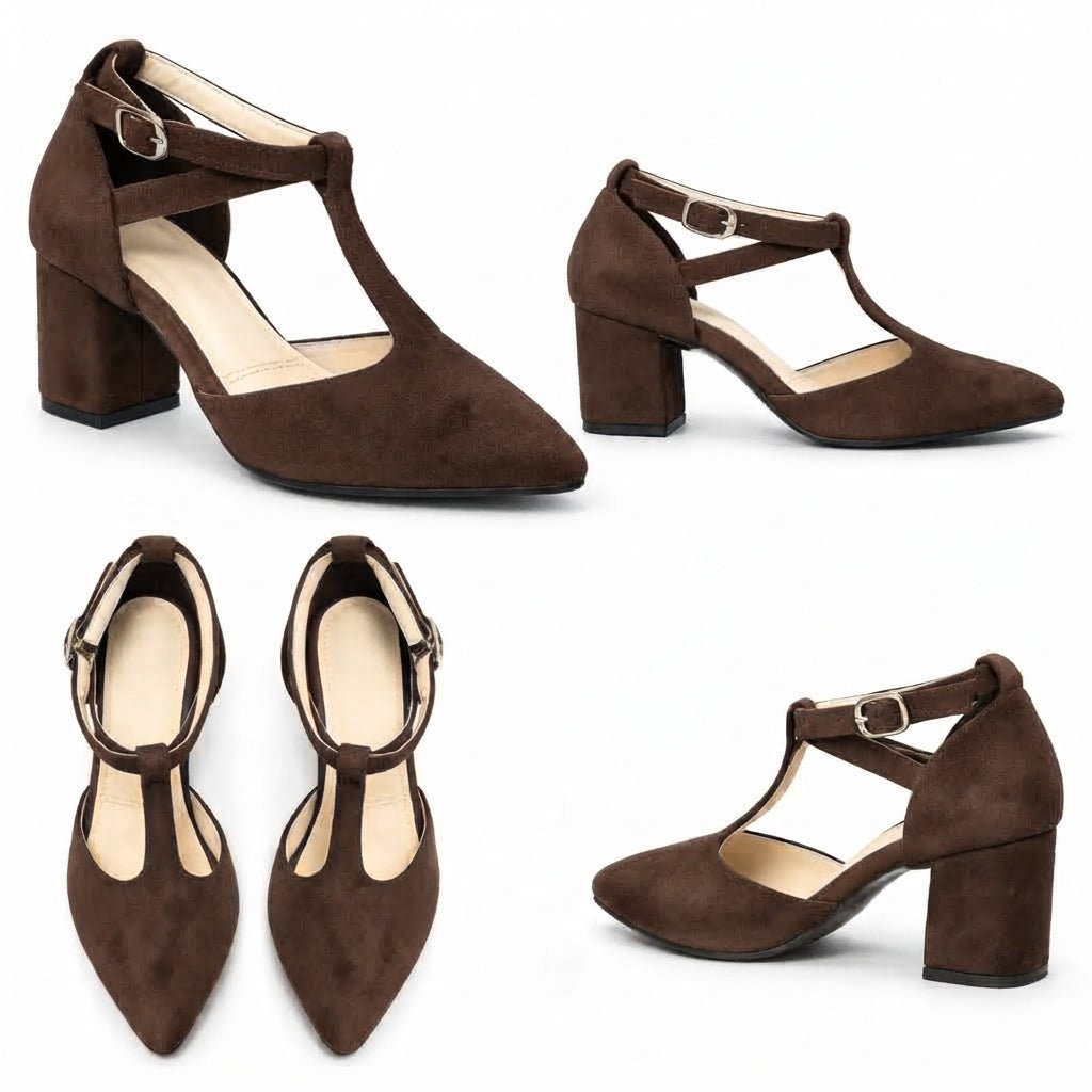 Aarika – Suede Strap Heel