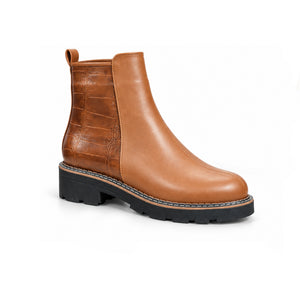 Toledo – Croc Panel Ankle Boots