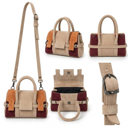 Mini Segovia – Color Block Satchel Bag