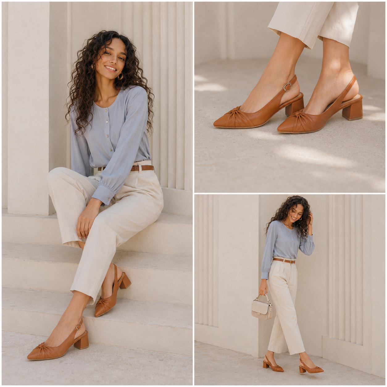Vera – Knot Slingback Heel