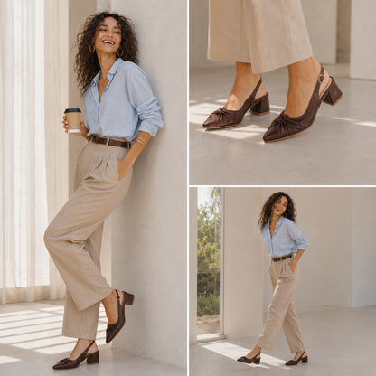 Vera – Knot Slingback Heel
