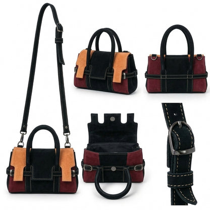 Mini Segovia – Color Block Satchel Bag