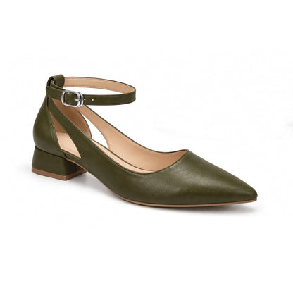 Ronda – Ankle Strap Block Heel Pumps