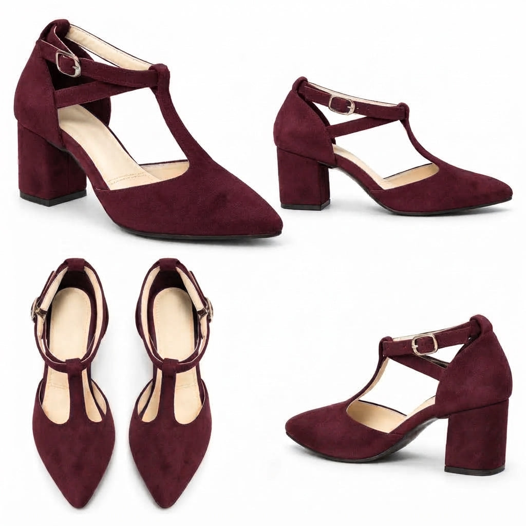 Aarika – Suede Strap Heel