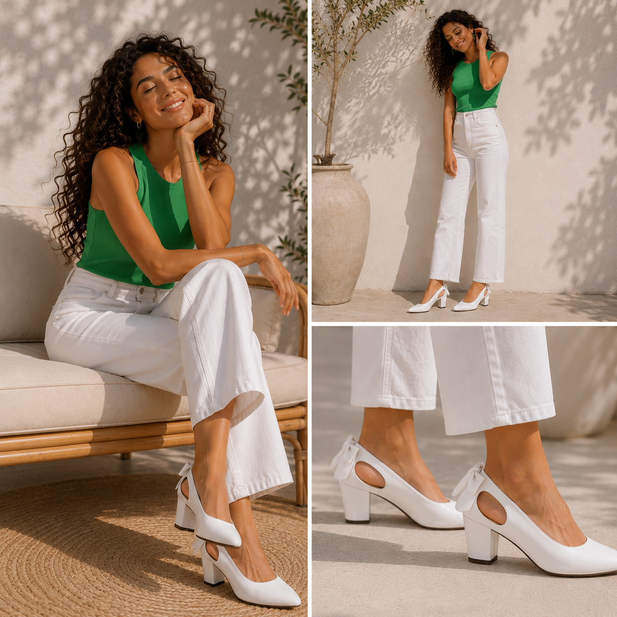 Anaya – Bow Mid Heel