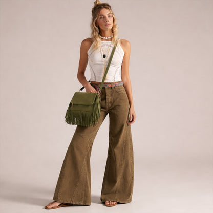 Juno – Suede Fringe Crossbody