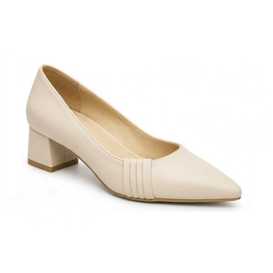 Madison – Pleated Block Heel Pumps