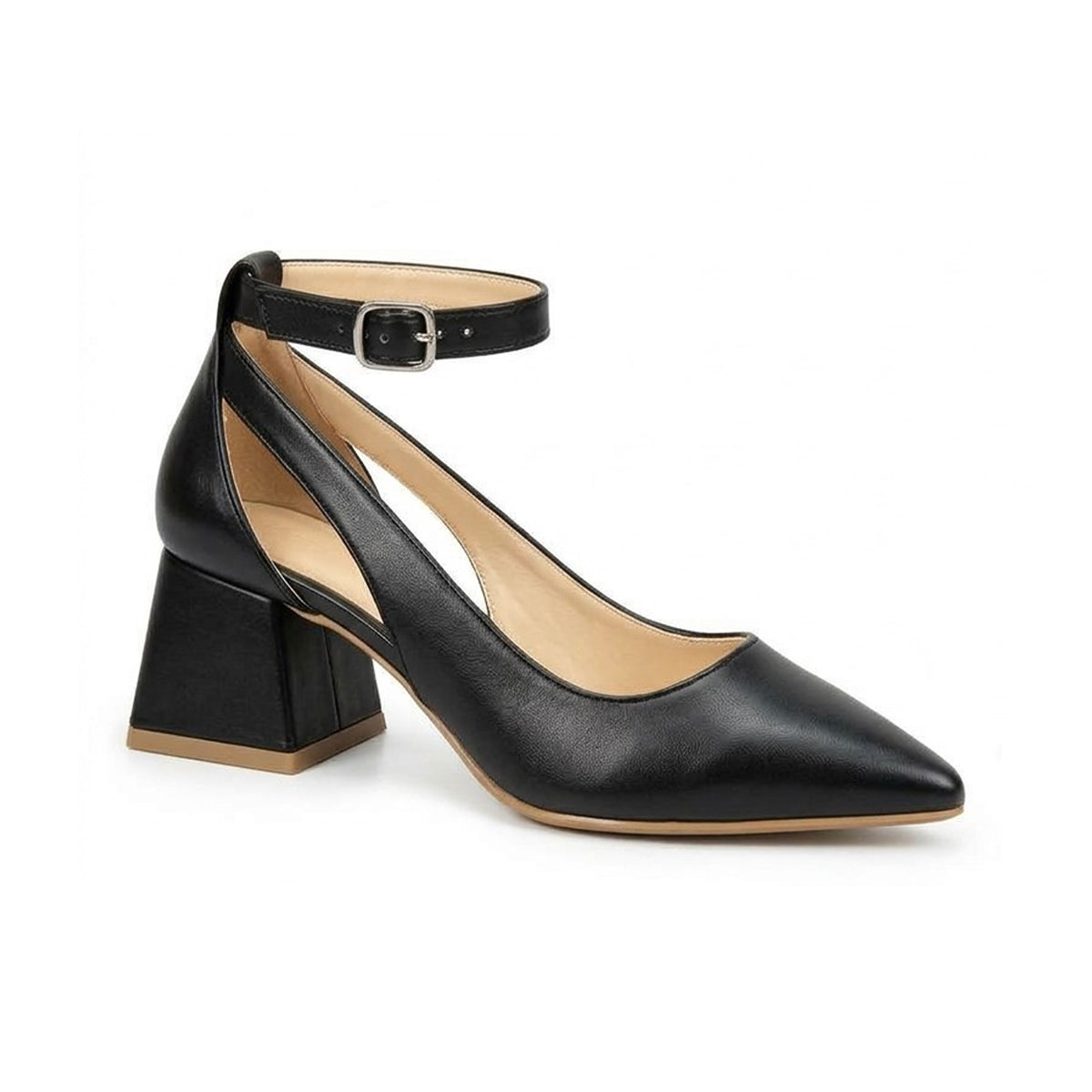 Altea – Ankle Strap Block Heel Pumps