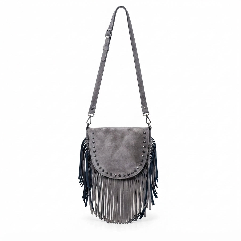 Ira – Suede Fringe Crossbody