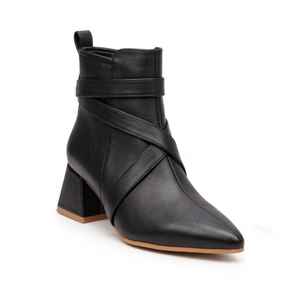 Santorini – Cross Strap Ankle Boots