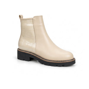 Toledo – Croc Panel Ankle Boots