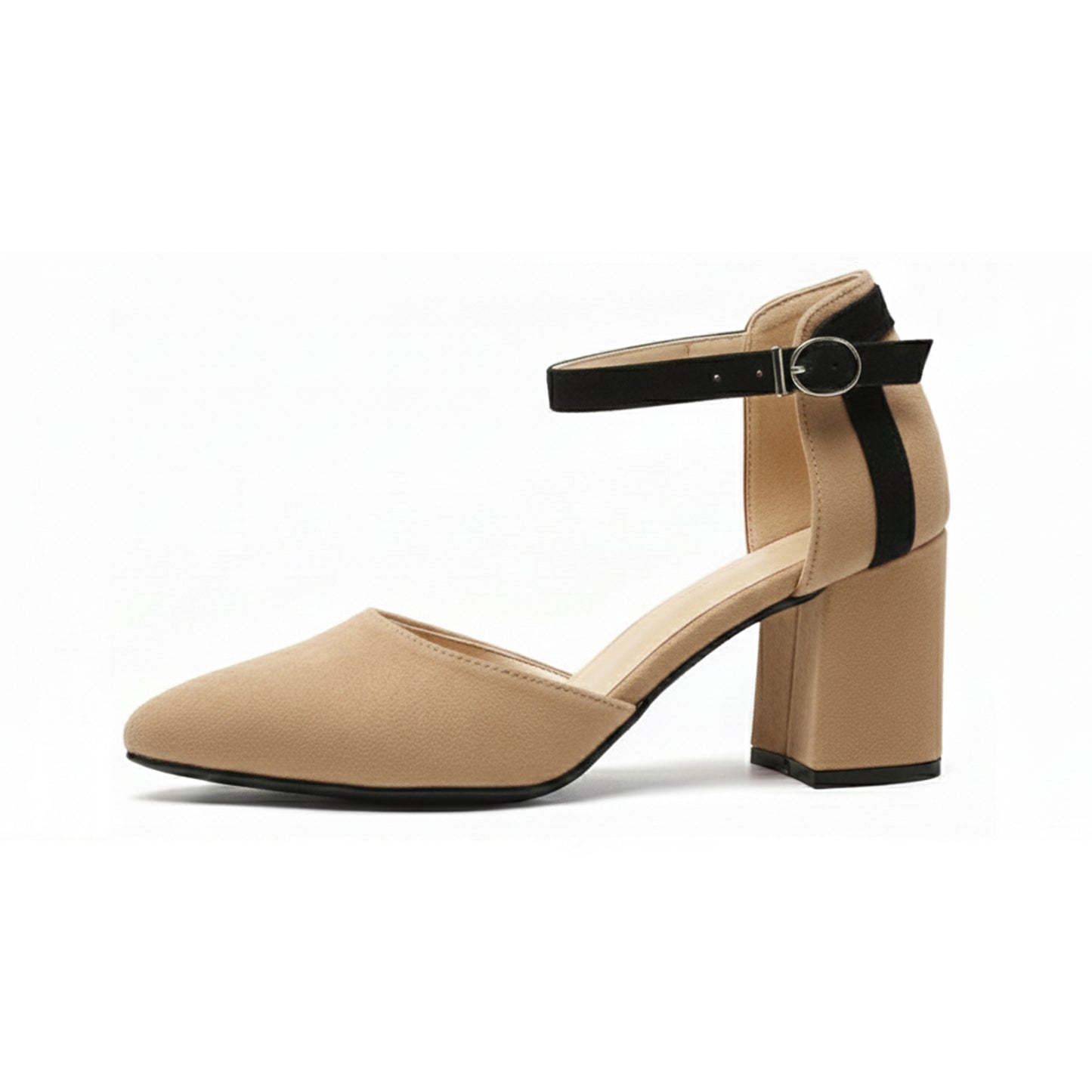 Liza – Suede Mid Block Heel