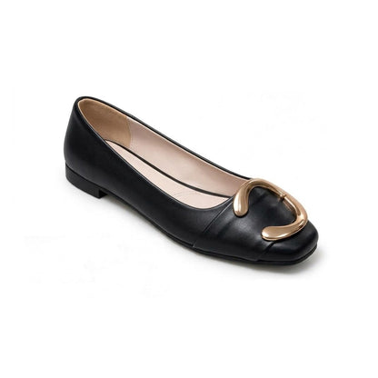 Calyra – Gold Accent Flats