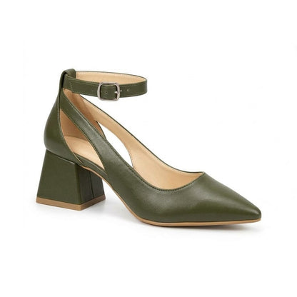 Altea – Ankle Strap Block Heel Pumps
