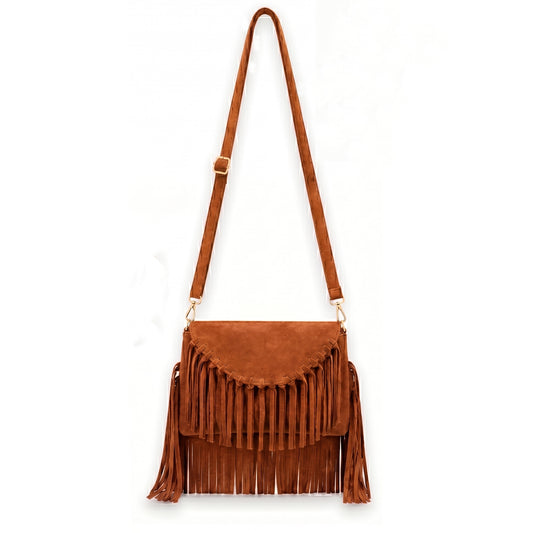 Solenza  – Suede Fringe  Bag