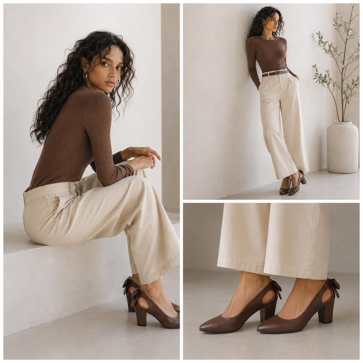 Anaya – Bow Mid Heel