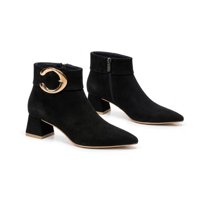 Catalina – Statement Buckle Ankle Boots