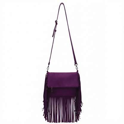 Juno – Suede Fringe Crossbody