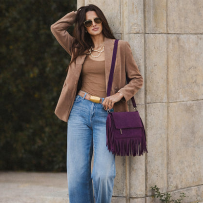 Juno – Suede Fringe Crossbody
