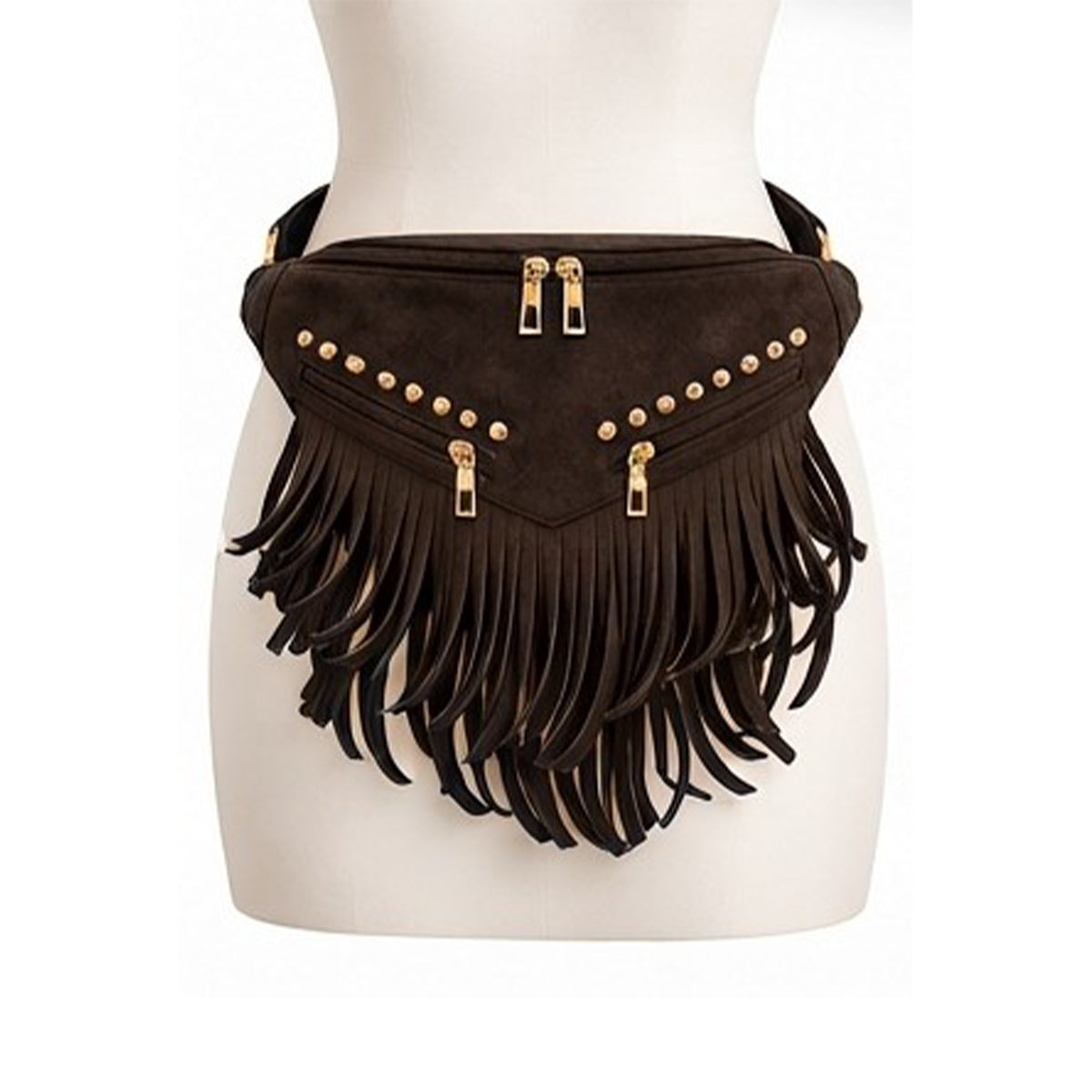 Kalira – Suede Fringe Waist Bag