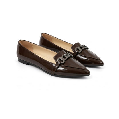 Marbella – Chain Pointed Flats