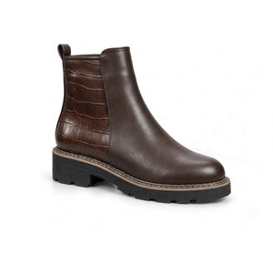 Toledo – Croc Panel Ankle Boots