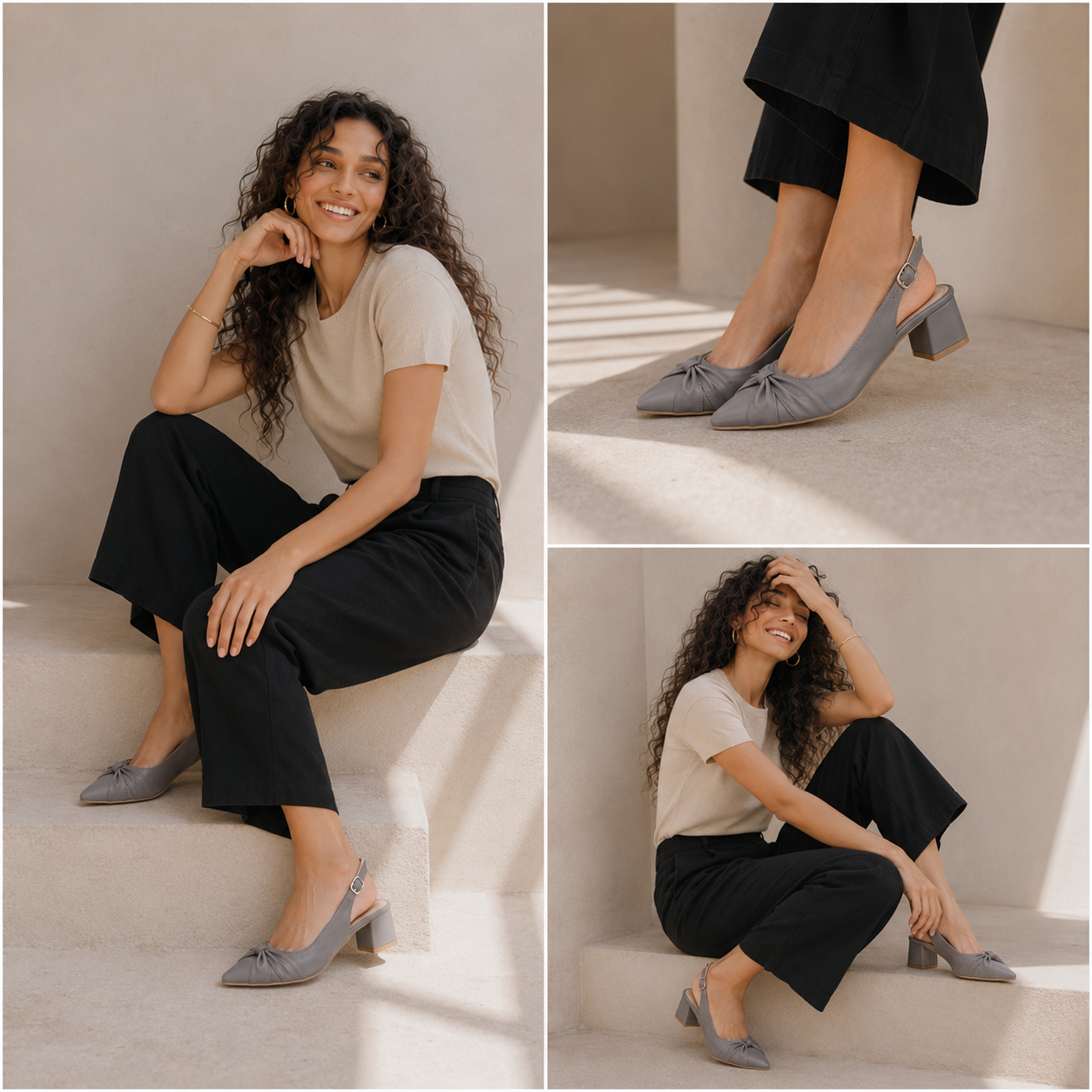 Vera – Knot Slingback Heel