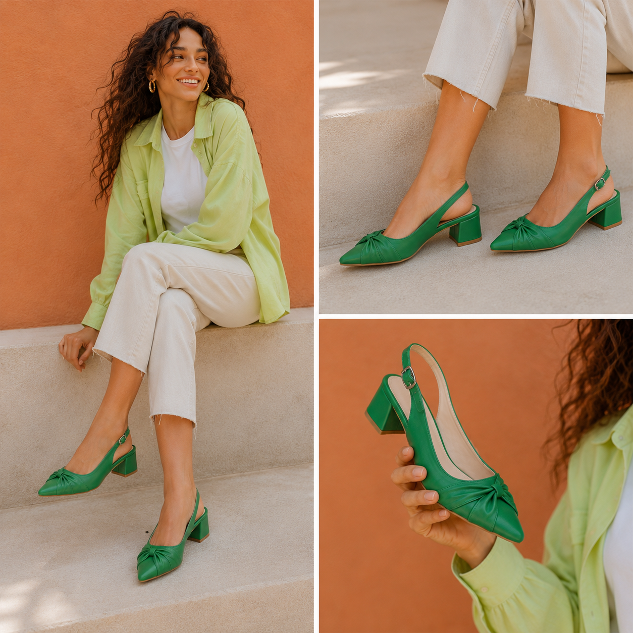 Vera – Knot Slingback Heel
