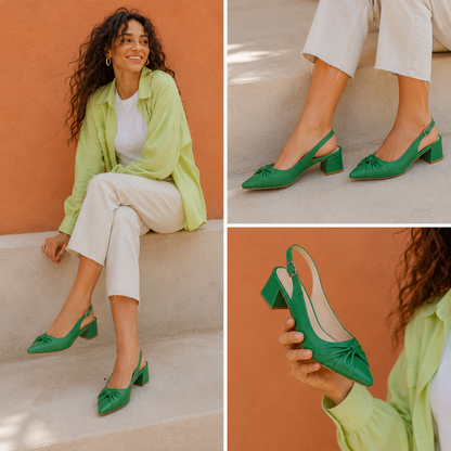 Vera – Knot Slingback Heel