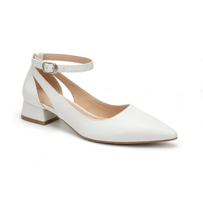 Ronda – Ankle Strap Block Heel Pumps