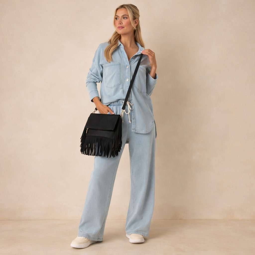 Juno – Suede Fringe Crossbody