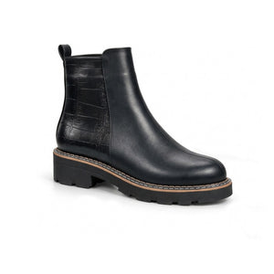 Toledo – Croc Panel Ankle Boots
