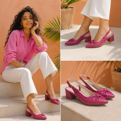 Vera – Knot Slingback Heel