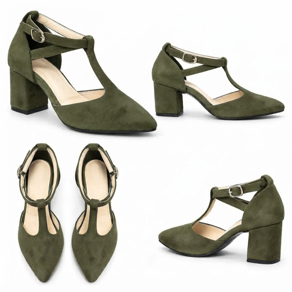 Aarika – Suede Strap Heel