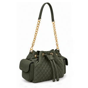 Carmona – Quilted Chain Bucket Bag