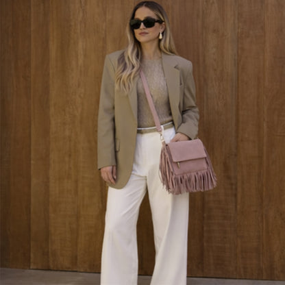 Juno – Suede Fringe Crossbody