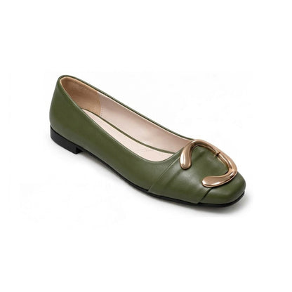 Calyra – Gold Accent Flats
