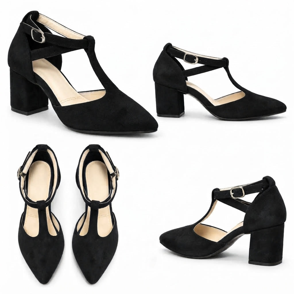 Aarika – Suede Strap Heel