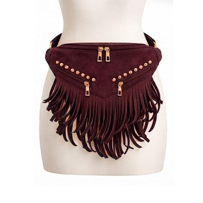 Kalira – Suede Fringe Waist Bag